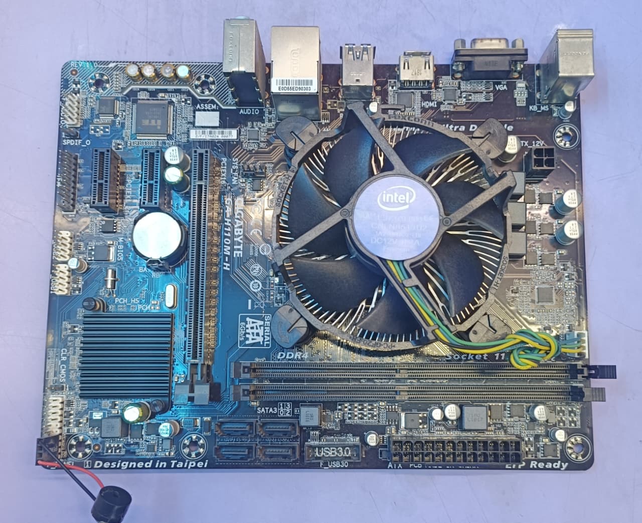 Gigabyte H110 Motherboard + Intel Pentium 6th Gen Processor Combo